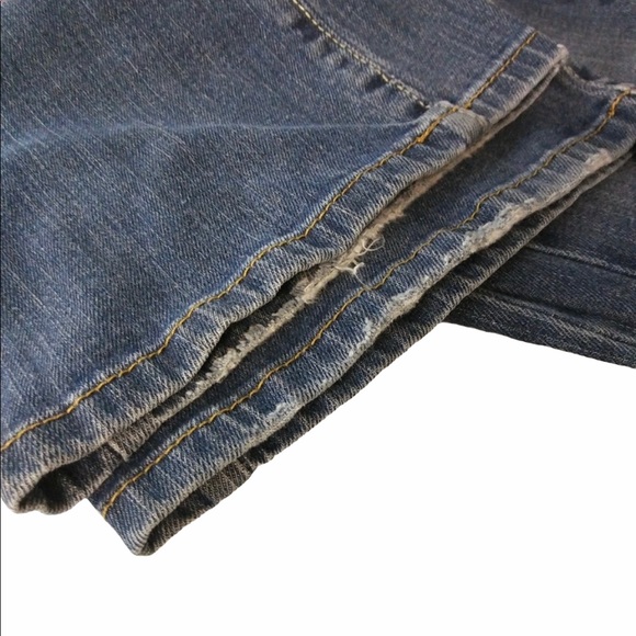 AEROPOSTALE Hailey Flare Blue 5/6 Short Jeans CLOSET CLEAR OUT - Picture 5 of 6